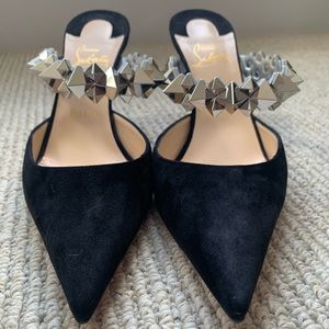 Christian Louboutin Planet Choc 80 Mule Pumps